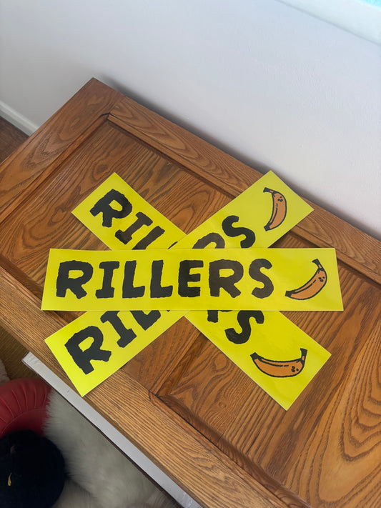 x3 RILLERS Logo Bumper Sticker Pack